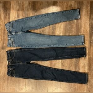 Woman’s topshop moto and madewell skinny jeans lot of 2
